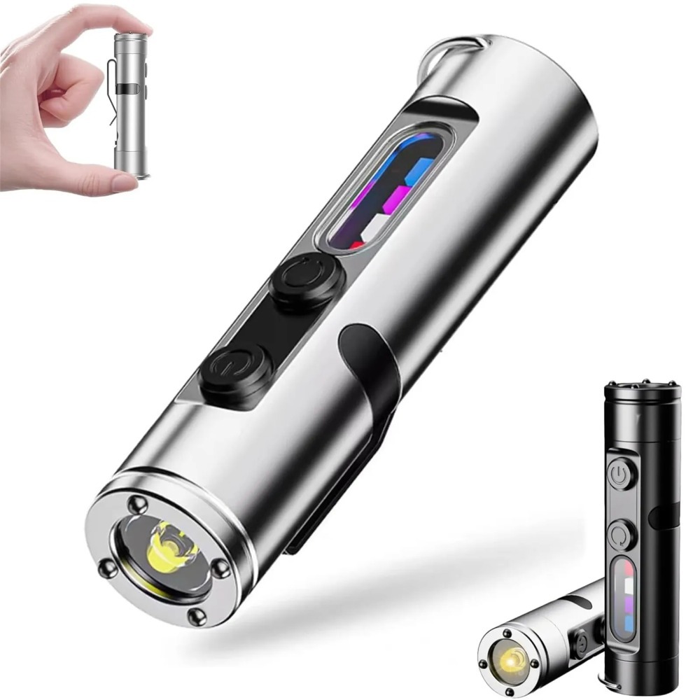Outdoor Adventure Trips - Linterna LED Mini Portátil EDC, Recargable
