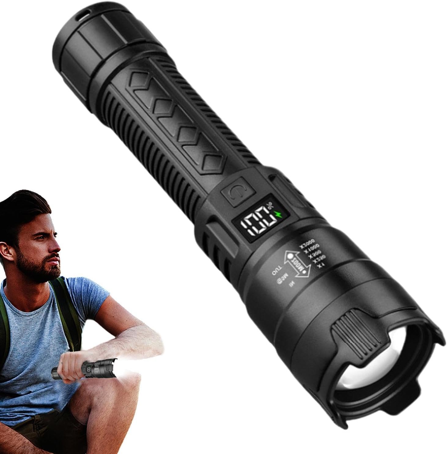 Linterna LED táctica de 2000LM - Outdoor Adventure Trips reseña y precio