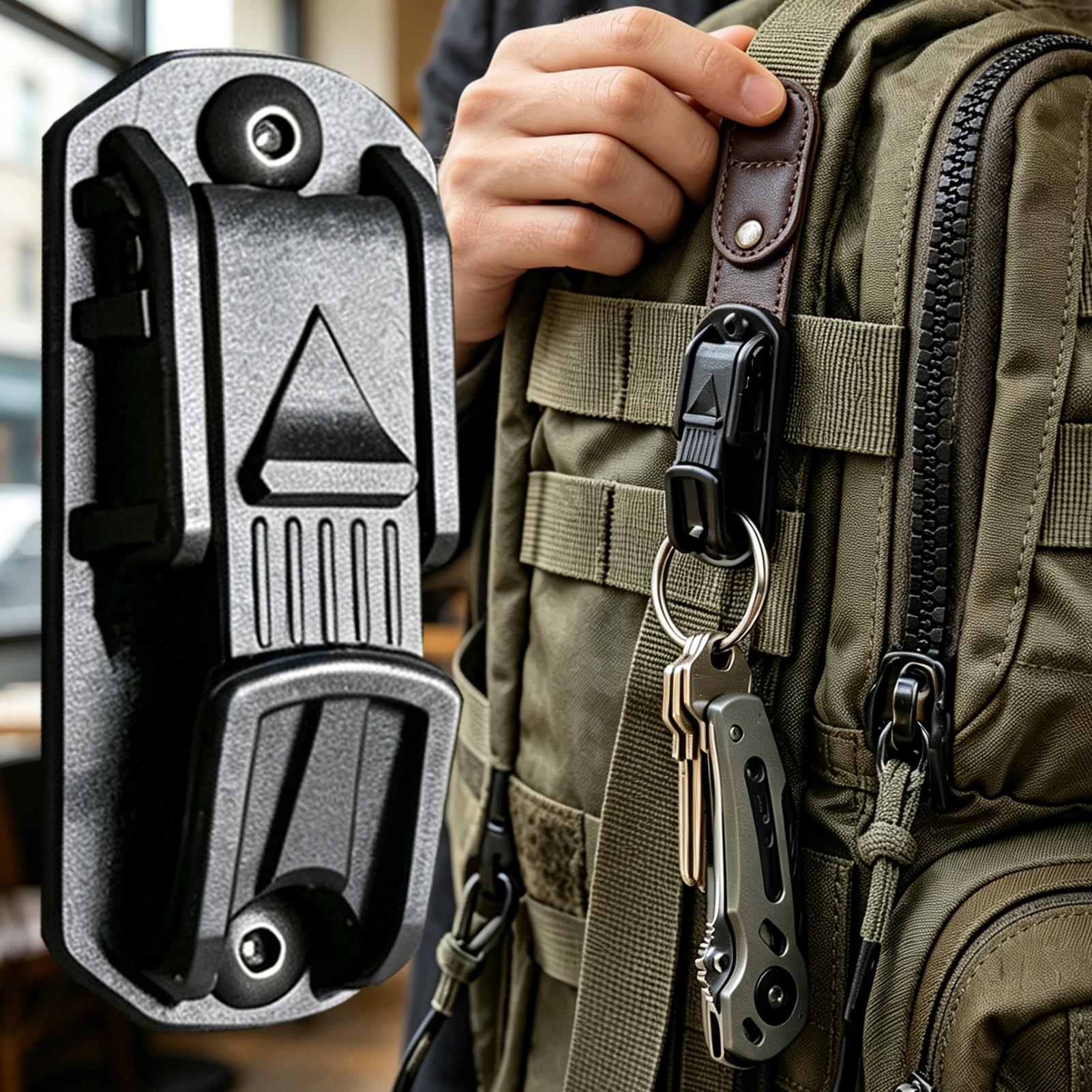 Clip para Cinturón, Mosquetón  - Outdoor Adventure Backpack reseña y precio
