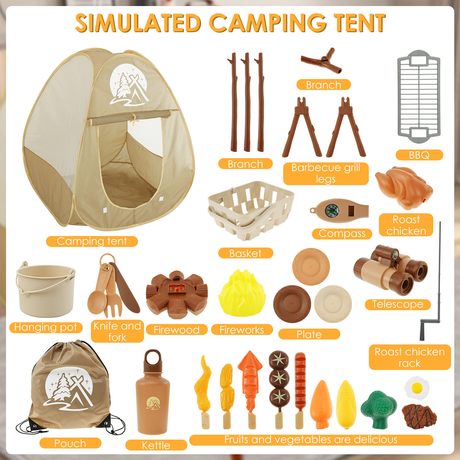Juego de juguetes para acampar - Outdoor Adventure Kit For Kids reseña y precio